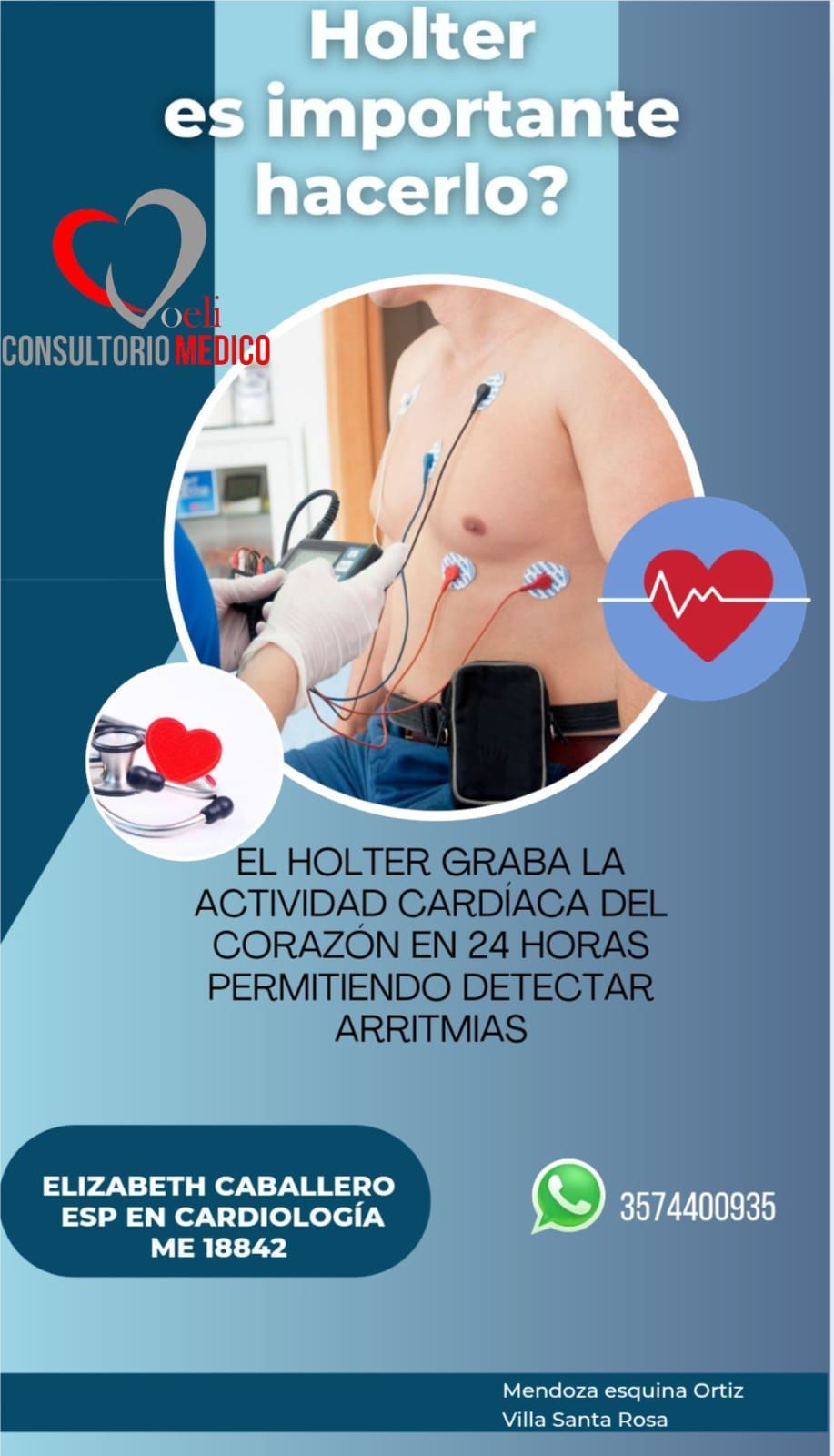 A poster that says holter es importante hacerlo.