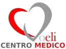 Un logotipo para centro medico con un corazón rojo y un corazón gris.
