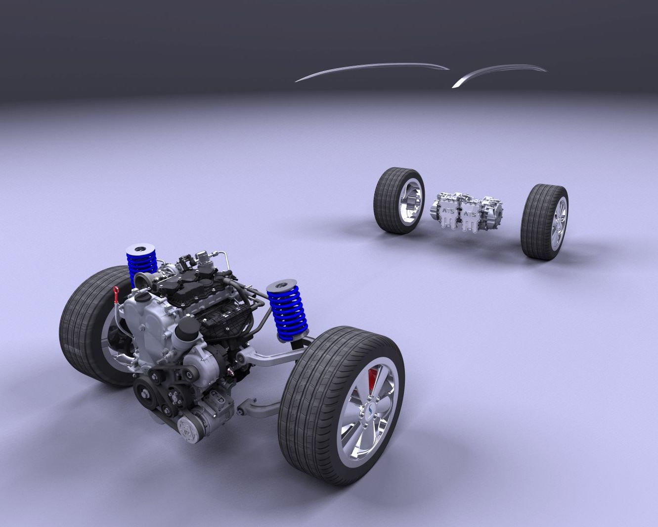 A vehicle shows ATS capabilities of product design and product development for the automotive industry