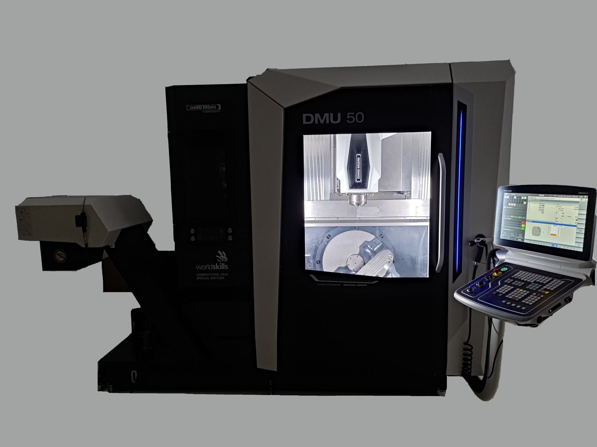 A CNC machine shows ATS capabilities of prototyping using 5 axis CNC machine