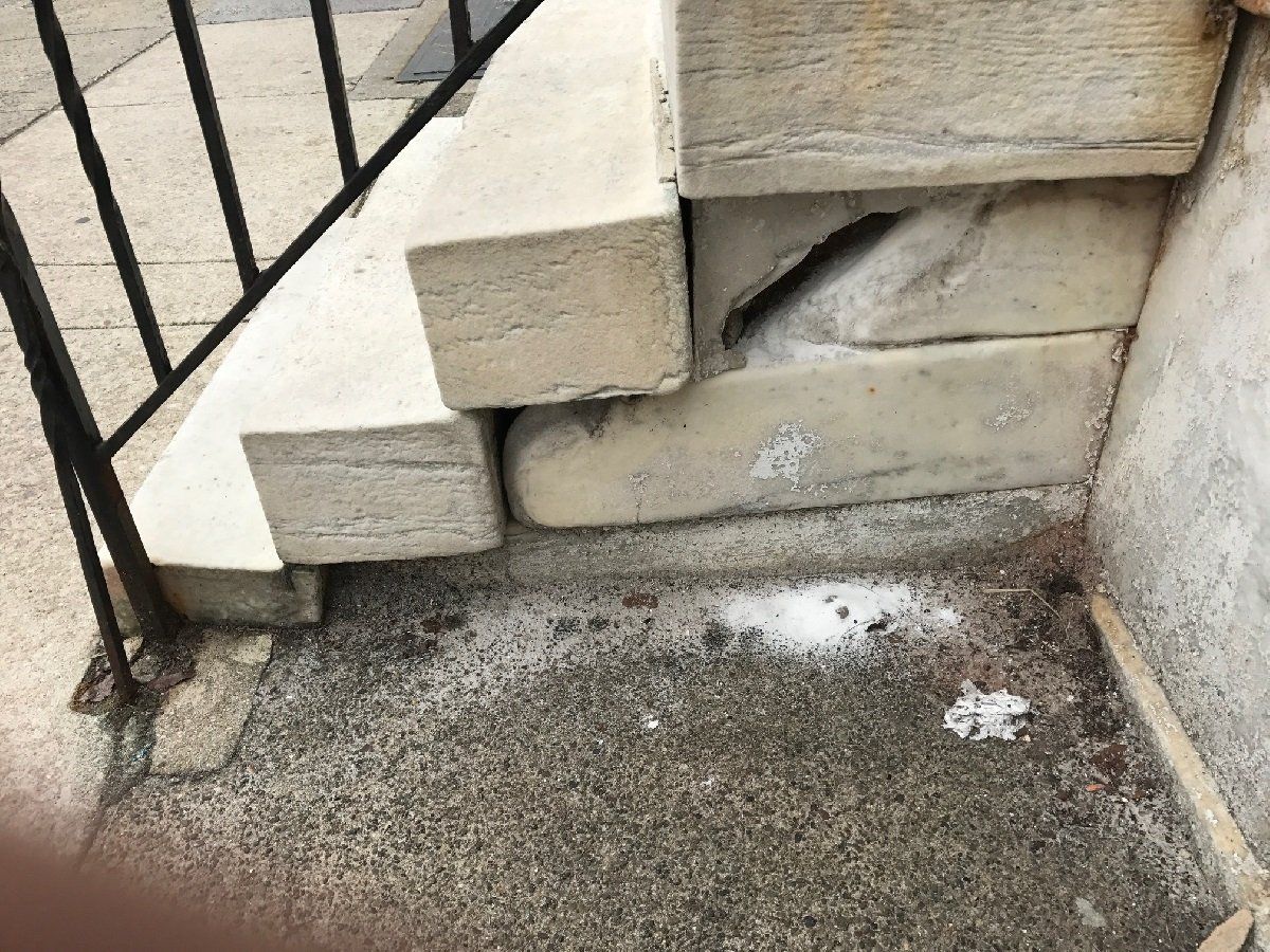 Concrete Stairway of The House — Cinnaminson, NJ — A & M Masonry and Concrete