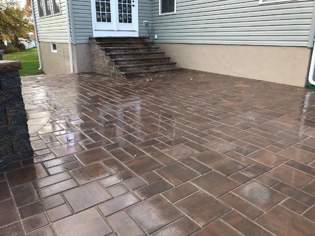 Outdoor Stamp Concrete — Cinnaminson, NJ — A & M Masonry and Concrete