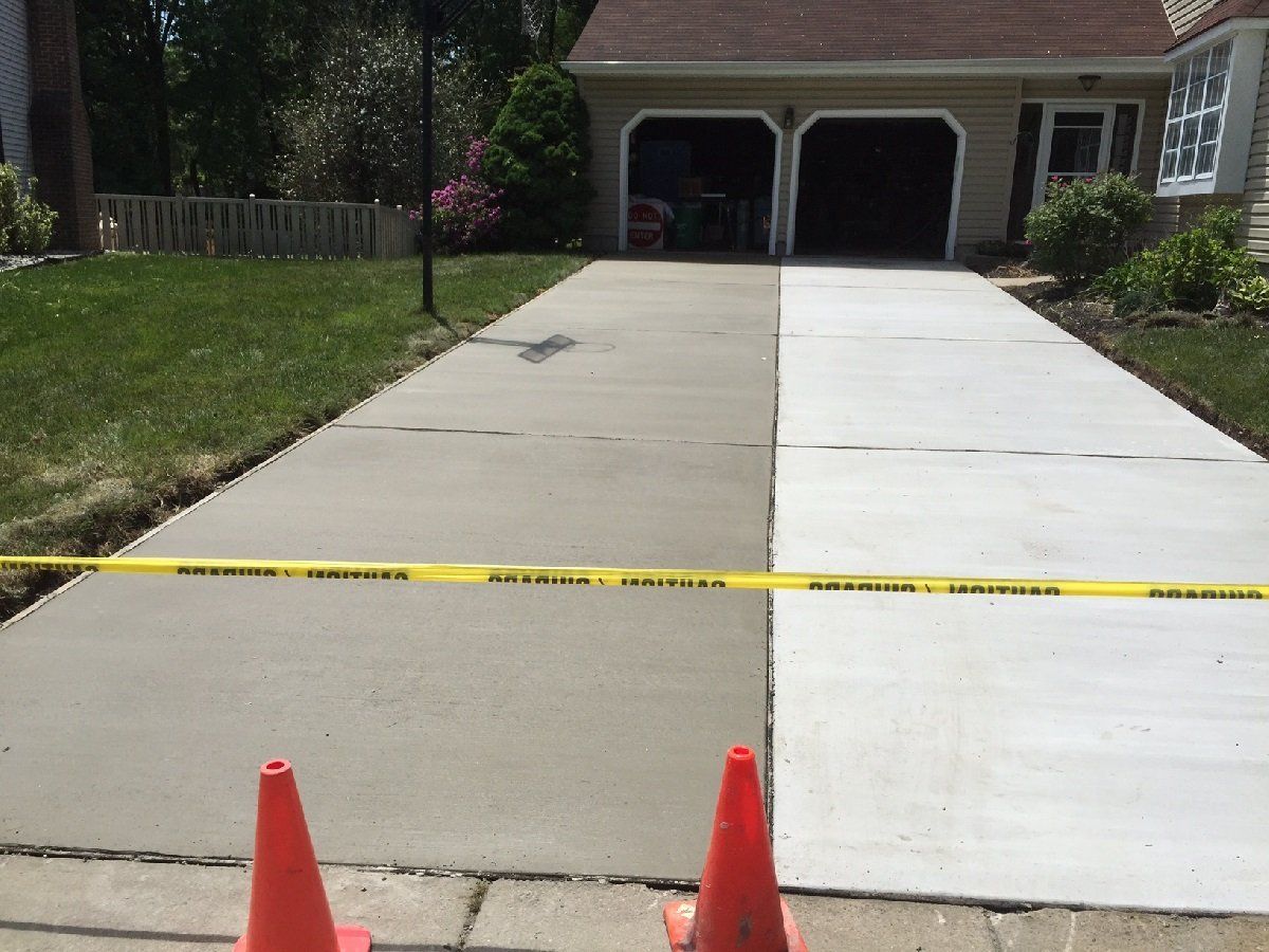 House Concrete Driveway Construction — Cinnaminson, NJ — A & M Masonry and Concrete