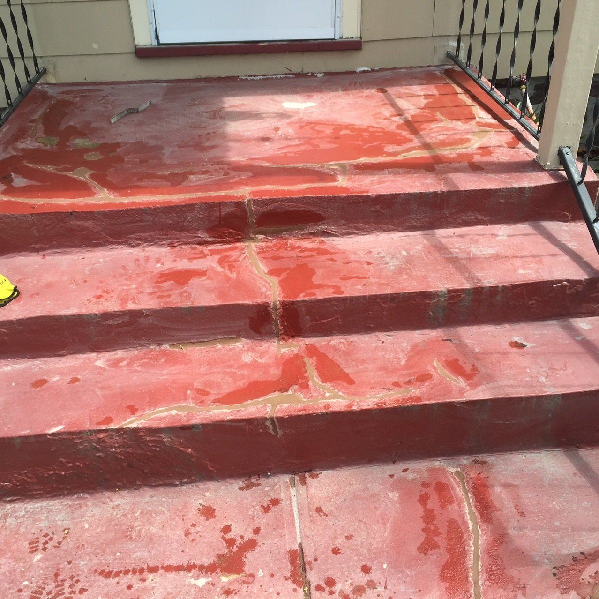 Stamped Concrete Stairs — Cinnaminson, NJ — A & M Masonry and Concrete