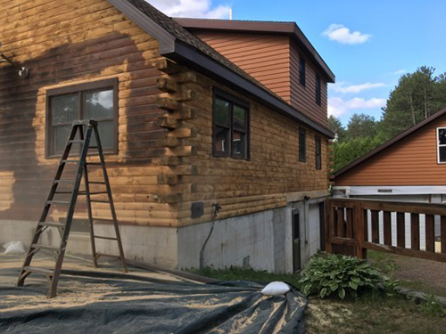 Log House Exterior — Lyons Falls, NY — WPC