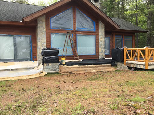 Process Before Painting The House — Lyons Falls, NY — WPC