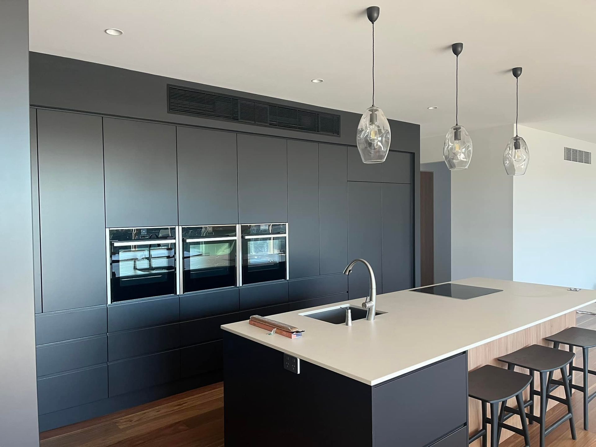 Modern Kitchen With Air Conditioner — Air Conditioning in NSW