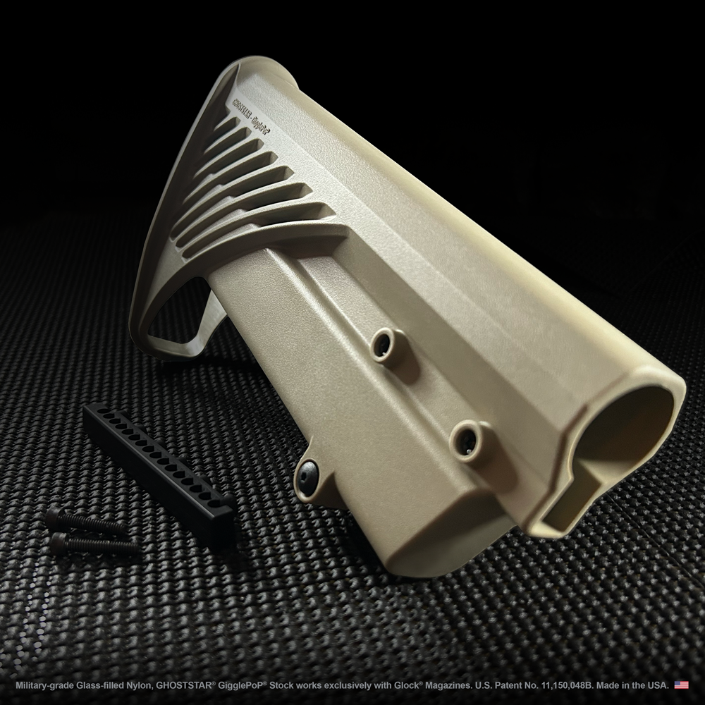 A tan plastic item with holes in it