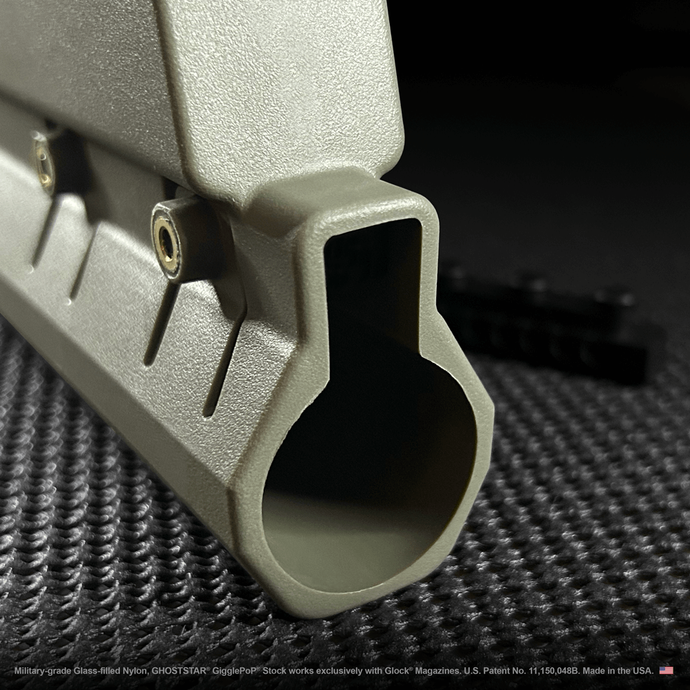 A close up of a gray object with a hole in the middle