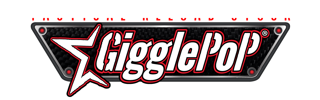 A logo for a band called giggle pop