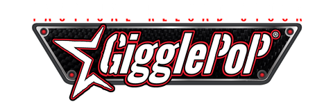 A logo for a band called giggle pop