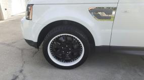 Tire with Painted Rim — powder coating in Clearwater, FL