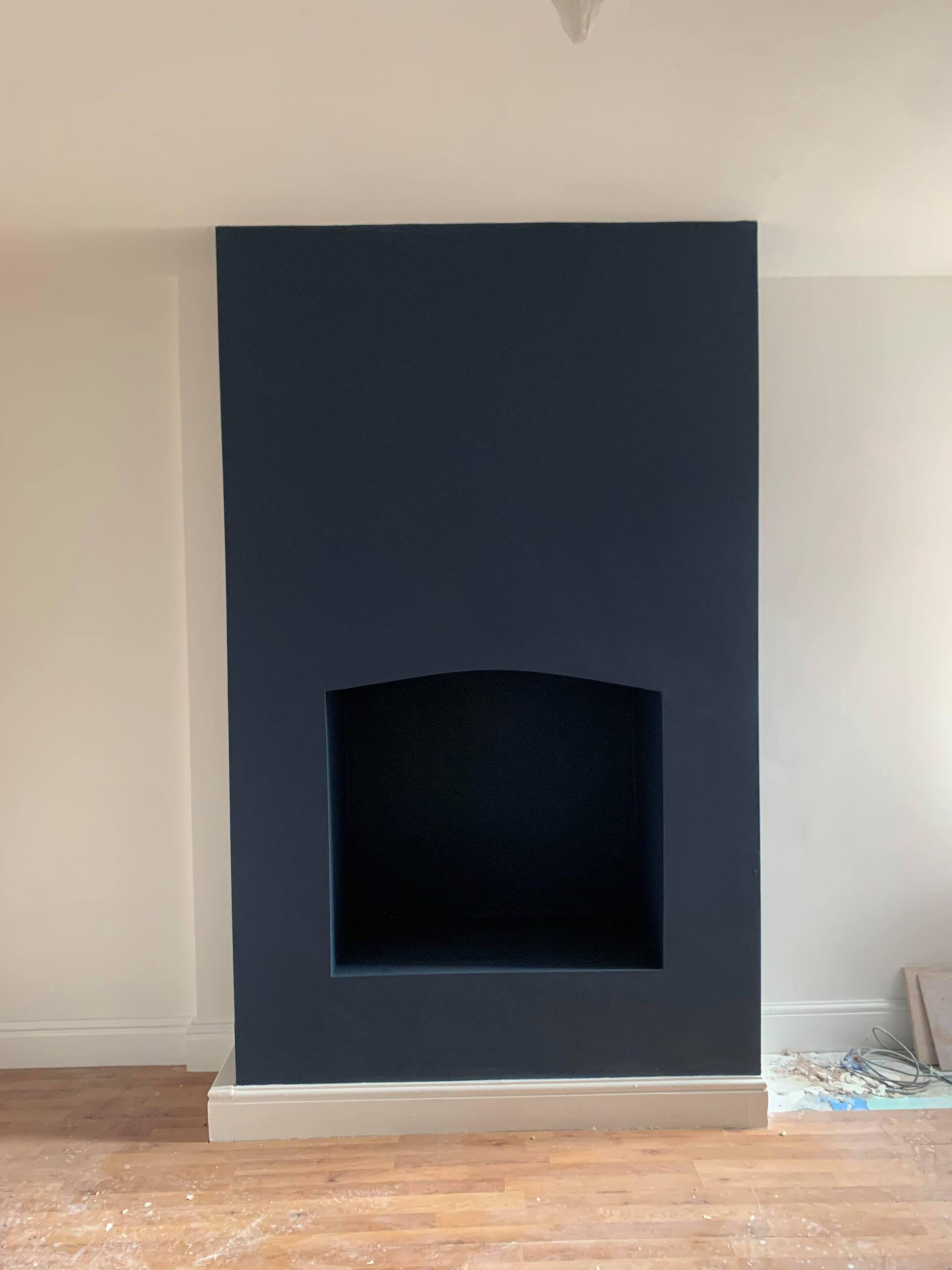 Painters and Decorators Liverpool - feature wall painted turquoise