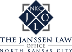 The logo for the janssen law office in north kansas city