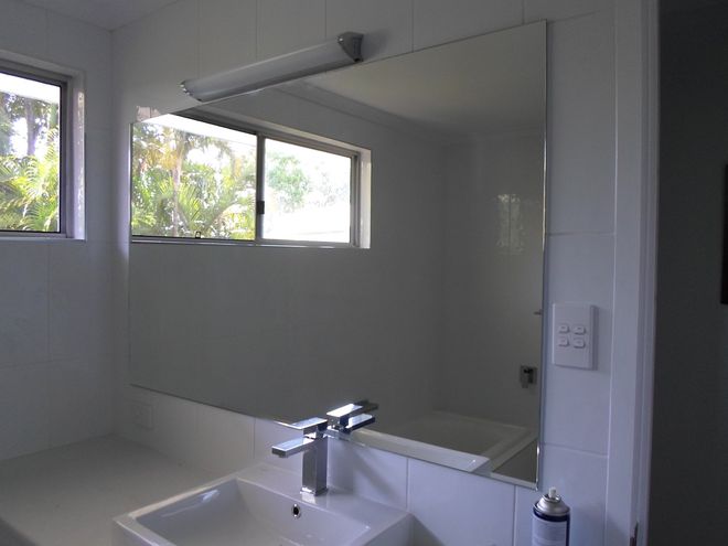Mirror Bathroom — Glass & Aluminum in Tannum Sands, QLD