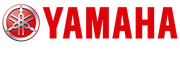Logotipo da Yamaha com emblema de diapasão vermelho e nome da marca em vermelho em negrito sobre fundo branco.