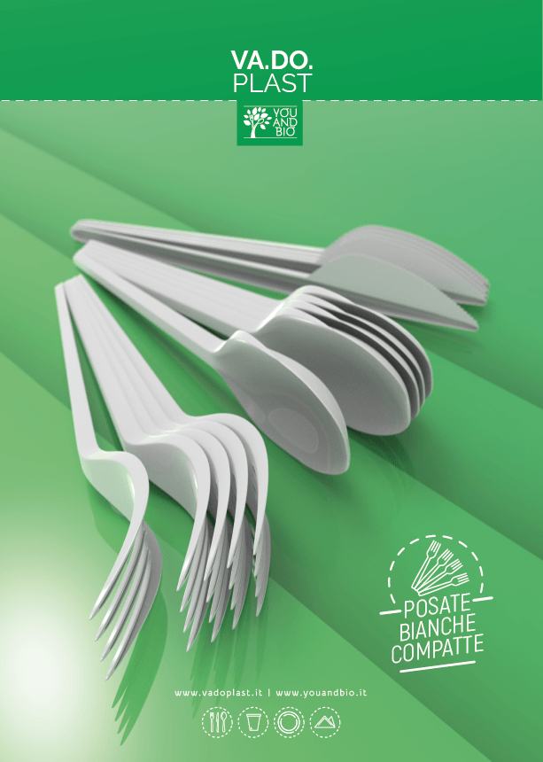 Posate bianche compatte