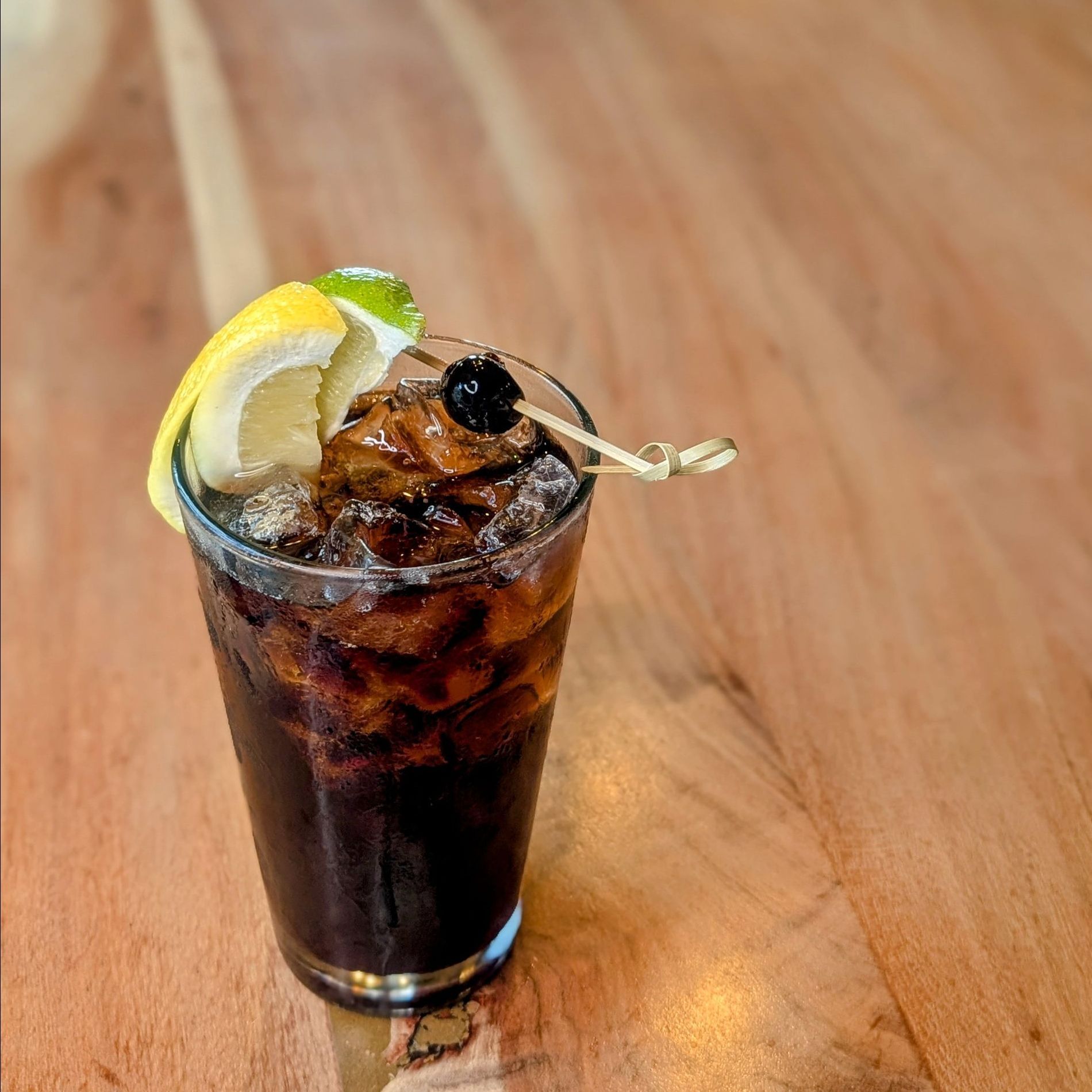 Sip On Our Cherry Vanilla Coke Mocktail at Six-Mile Ordinary.