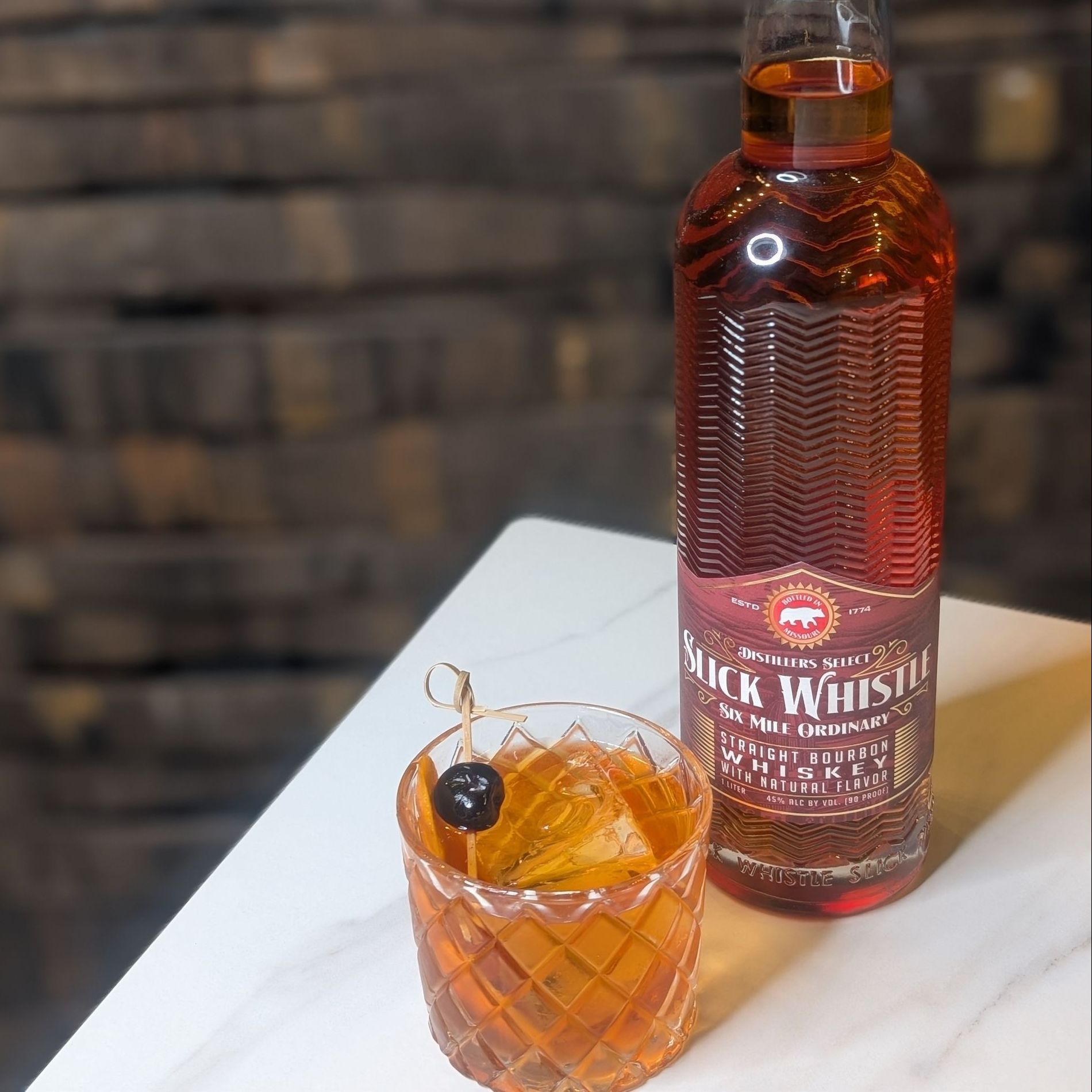 Savor the Bourbon Old Fashioned at Six-Mile Ordinary in Columbia, MO.