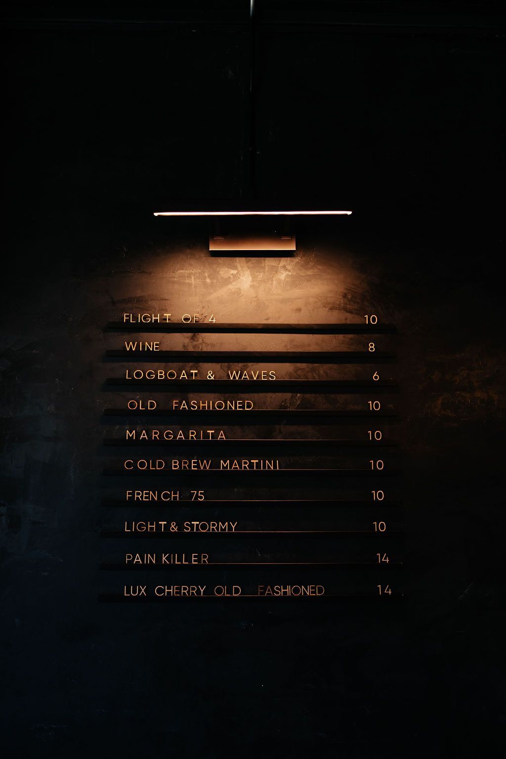 The Drink Menu at Six-Mile Ordinary in Columbia, MO.