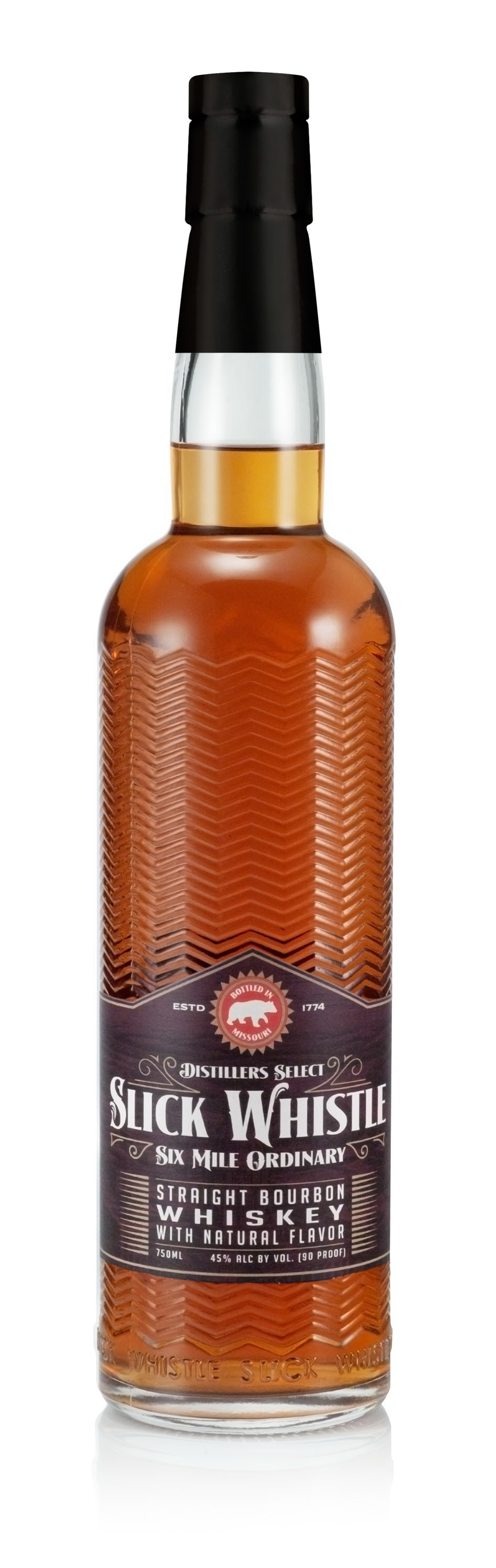 Slick Whistle Whiskey Bottle. Enjoy a Better Whiskey with Slick Whistle from Six-Mile Ordinary.