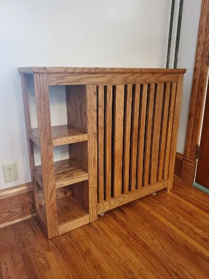 Empty Cabinet With Radiator Covers — Minneapolis, MN — Craftsman Radiator Covers