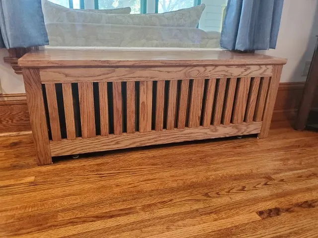 Brown Cabinet With Radiator Covers — Minneapolis, MN — Craftsman Radiator Covers