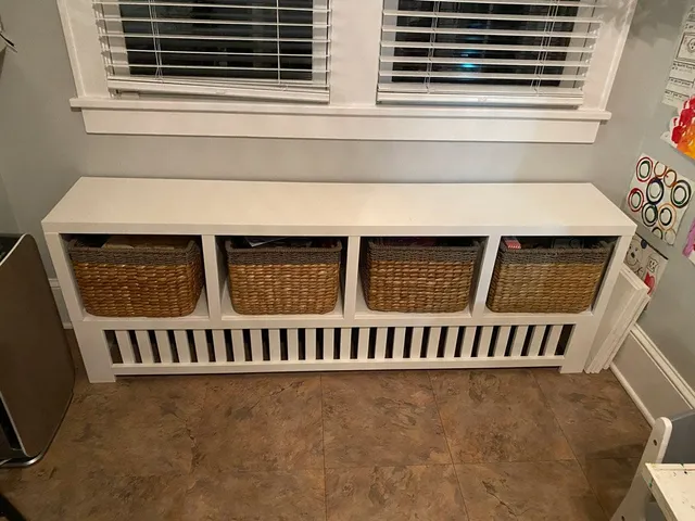 Clean And Elegant Cabinet With Radiator Covers — Minneapolis, MN — Craftsman Radiator Covers