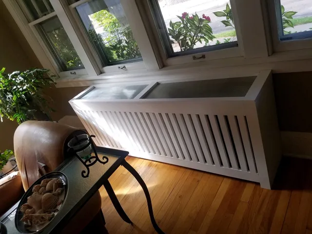 Newly Installed Radiator Cabinet In A House — Minneapolis, MN — Craftsman Radiator Covers