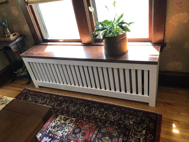 White Radiator Cabinets — Minneapolis, MN — Craftsman Radiator Covers