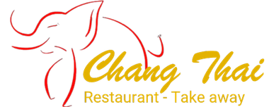 Le logo du restaurant chang thai - à emporter comporte un éléphant.