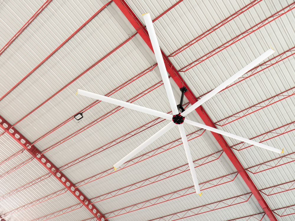 Large White Ceiling Fan — EBS NQ Electronic Building Systems in Kirwan, QLD