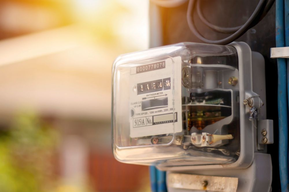 Electric Meter Mounted Outdoors — EBS NQ Electronic Building Systems in Kirwan, QLD