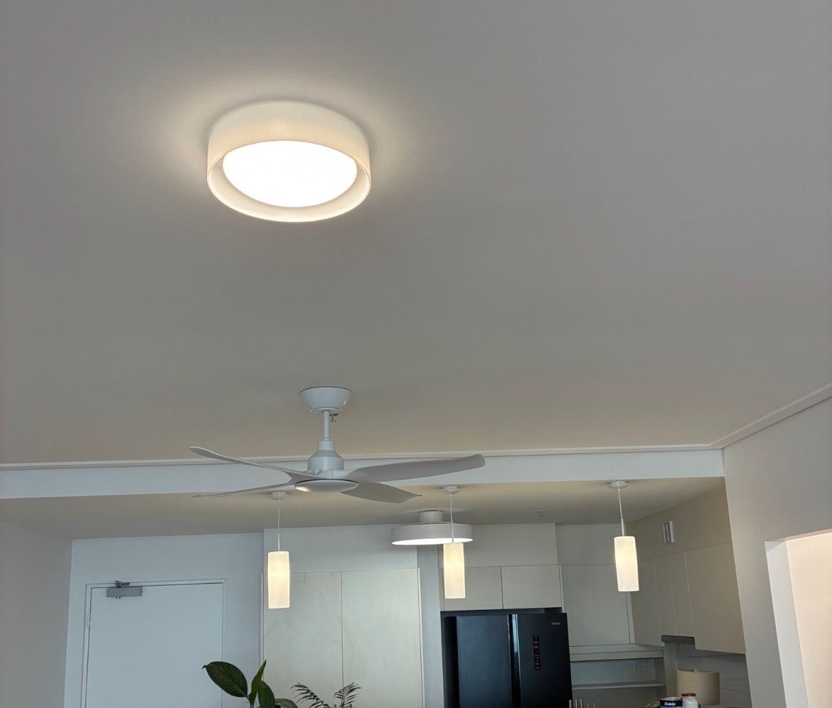 Hallway With Light and Exit Sign — EBS NQ Electronic Building Systems in Kirwan, QLD