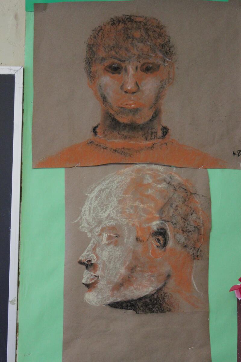 hand - drawn portrait of a man