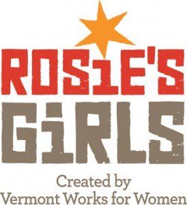 rosie's girls created by vermont works for women logo