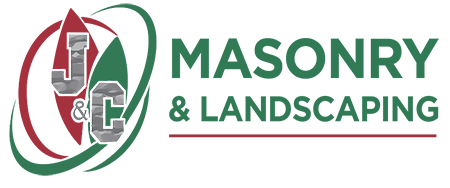 A logo for a company called masonry and landscaping.