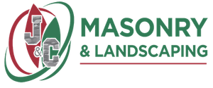 A logo for a company called masonry and landscaping.