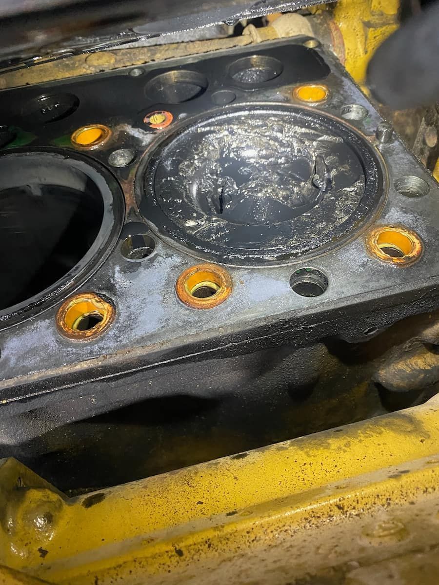 A Close Up Of A Cylinder Head Of A Diesel Engine — Wyatt Mechanical Pty Ltd In Wodonga, VIC