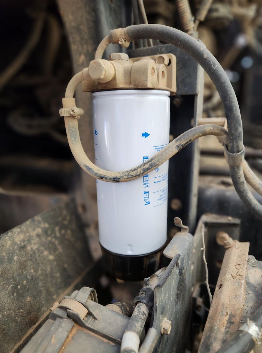 A Close Up Of A Fuel Filter On A Vehicle — Wyatt Mechanical Pty Ltd In Wodonga, VIC