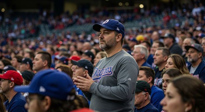 Dayton Dragons stadium crowd — symbolic of overcoming anxiety in public places and showing a man with major anxiety surrounded by people in the crowd