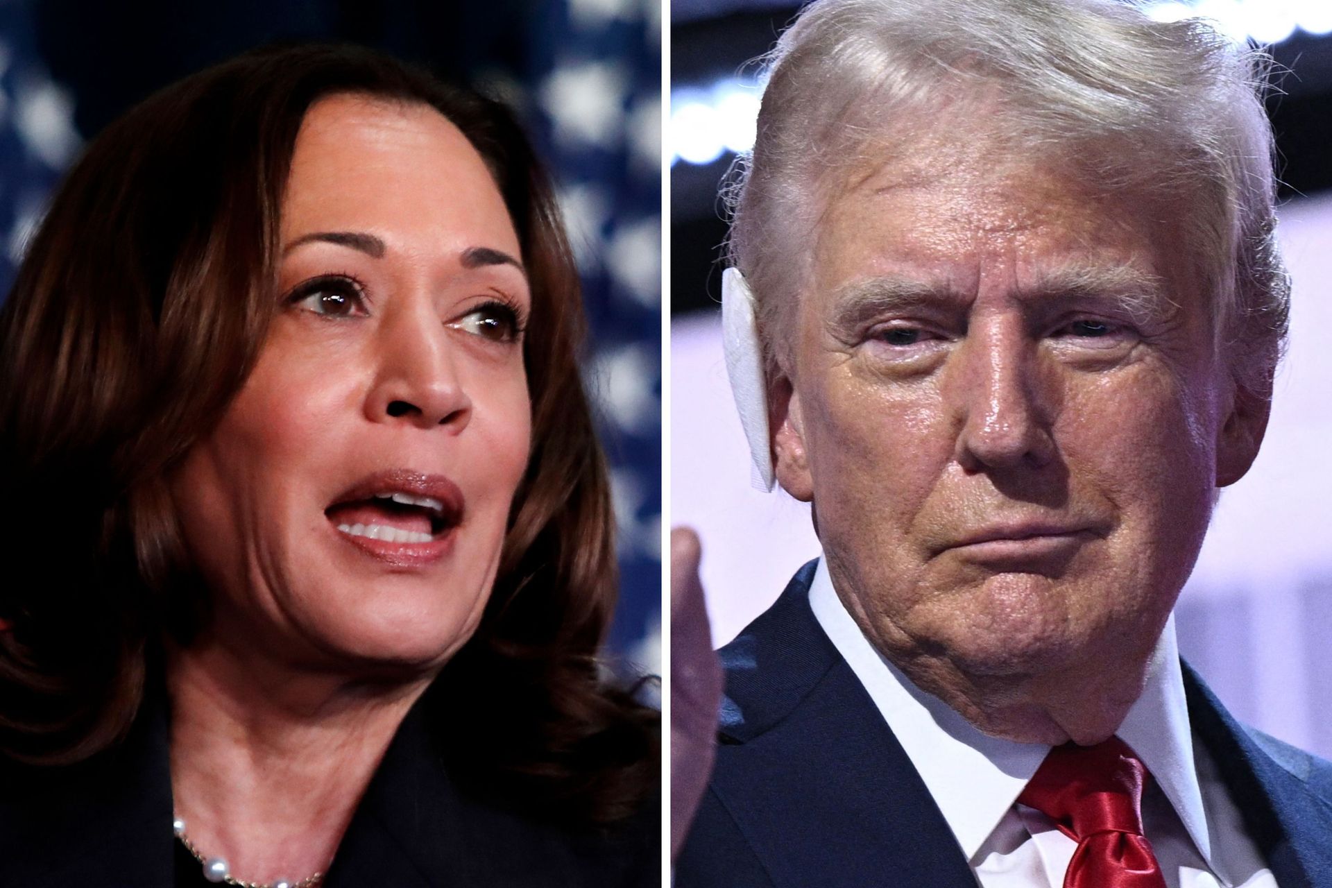 photo of Kamala Harris and Donald Trump