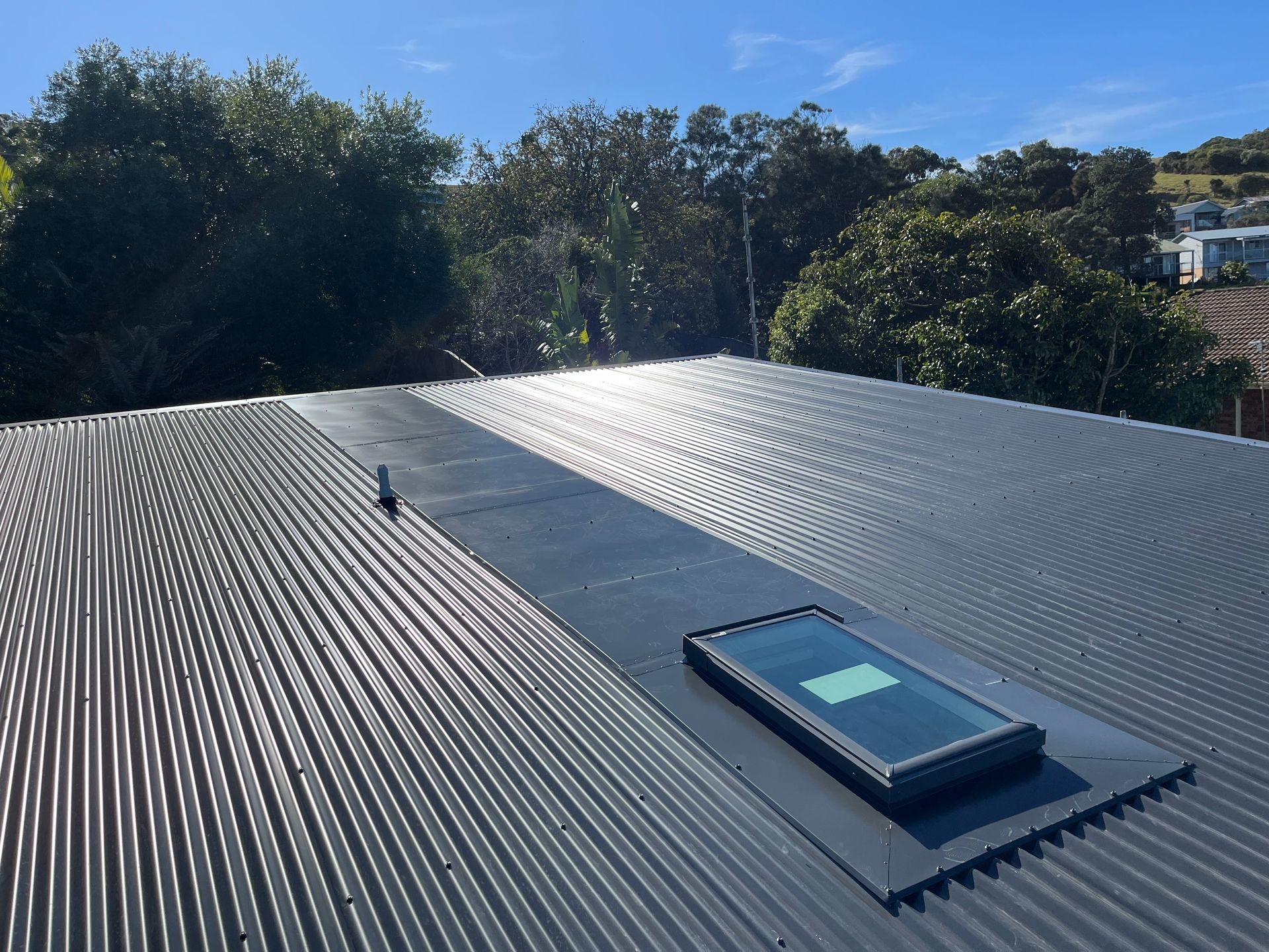 Velux Skylight On A Roof — Metal Roofing by Matt Dwyer in Nowra, NSW