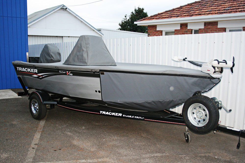 boat with cover