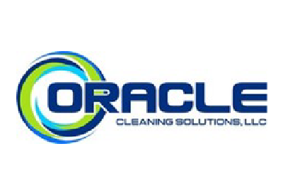 The logo for oracle cleaning solutions llc is blue and green.