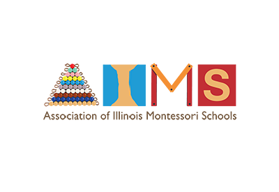 The logo for the association of illinois montessori schools
