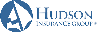 Hudson Insurance Group logo: Blue sailboat graphic in a blue circle; text "Hudson Insurance Group."