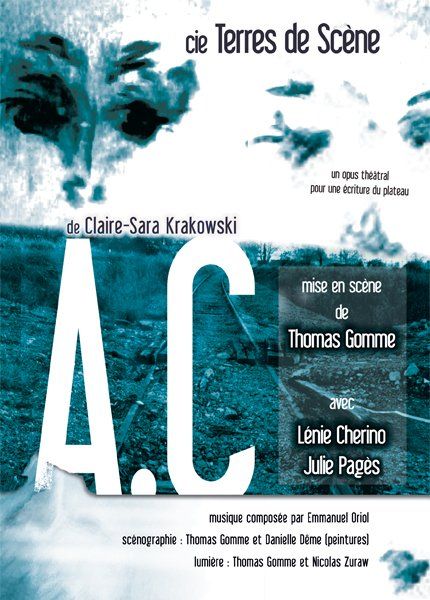 il manifesto di un&#39;opera teatrale intitolata cie terres de scène