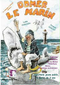 una caricatura di un uomo seduto su uno squalo.