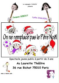 un poster per un pezzo intitolato Non sostituire Babbo Natale